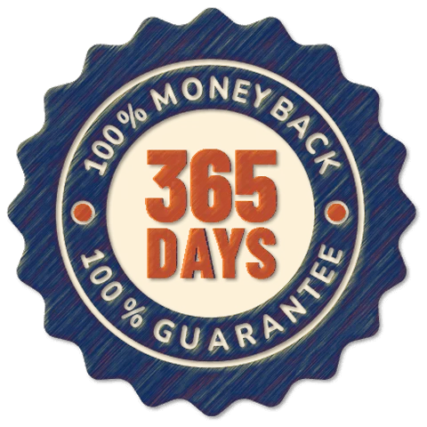 SpartaMax 365-Day Money Back Guarantee Badge